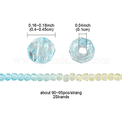 Transparent Glass Beads Strands&nbsp;GLAA-YW0001-59A