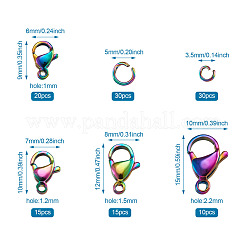 PVD Vacuum Plating 304 Stainless Steel Lobster Claw Clasps&nbsp;STAS-TA0004-42