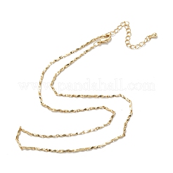 Brass Link Chain Necklaces&nbsp;NJEW-K123-06G