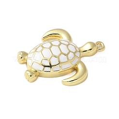 Brass Enamel Pendants&nbsp;KK-P290-13G