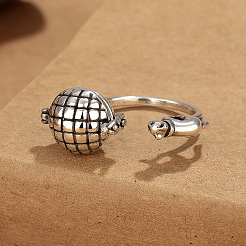 Cat with Yarn Ball Brass Adjustable Cuff Rings&nbsp;FS-WGEABF8-01