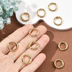 SHEGRACE Brass Spring Gate Rings&nbsp;XGR0009G-10G
