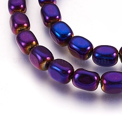 Electroplate Non-magnetic Synthetic Hematite Bead Strands&nbsp;G-I208-14-E