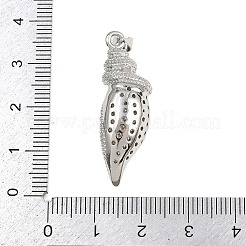Brass Micro Pave Cubic Zirconia Pendants&nbsp;KK-A269-24P