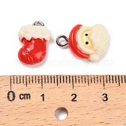 Christmas Opaque Resin Pendants&nbsp;RESI-H040-03P