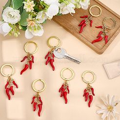 20Pcs Hot Pepper Alloy Enamel Pendants&nbsp;KEYC-SC00060