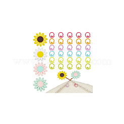 Sunflower Silicone Knitting Needle Point Protectors&nbsp;DIY-NB0010-91