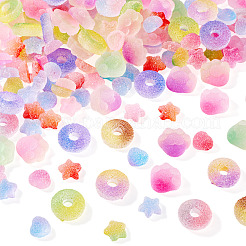 160Pcs 4 Styles Imitation Candy Food Style Resin Cabochons&nbsp;RESI-TA0004-10