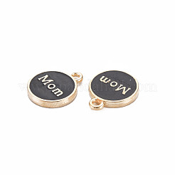 Mother's Day Alloy Enamel Charms&nbsp;ENAM-T016-11B-RS