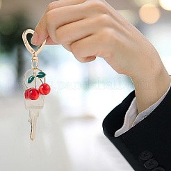 4Pcs 4 Styles Resin Cherry Pendant Decorations&nbsp;KEYC-CP0001-38