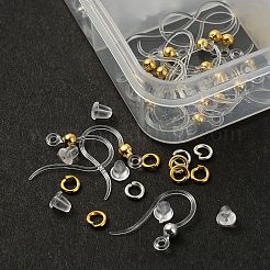 40Pcs 2 Color Eco-Friendly Plastic Earring Hooks&nbsp;DIY-YW0007-13