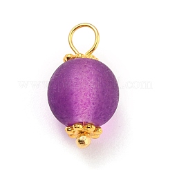 Transparent Frosted Glass Pendants&nbsp;PALLOY-JF00518