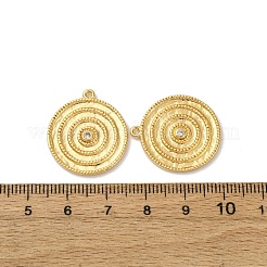 Brass Micro Pave Cubic Zirconia Pendants&nbsp;KK-D388-08G