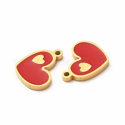 Ion Plating(IP) 304 Stainless Steel Enamel Charms&nbsp;STAS-F291-08G