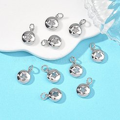 SHEGRACE Brass Clear Cubic Zirconia Charms&nbsp;XGRQ3P174-593P