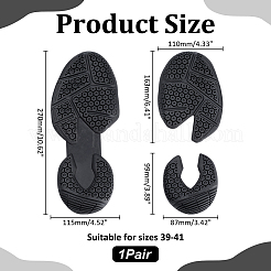 Shoe Repair Synthetic Rubber Shoe Sole Replacement&nbsp;DIY-WH0899-726B