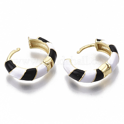 Brass Huggie Hoop Earrings&nbsp;EJEW-S209-04A