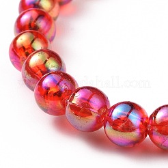 AB Color Transparent Acrylic Beaded Stretch Bracelet Sets&nbsp;BJEW-JB09047