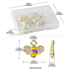 20Pcs 5 Colors Alloy Enamel Charms&nbsp;ENAM-FS0001-75