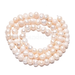 Natural Cultured Freshwater Pearl Beads Strands&nbsp;LS-PEAR-N013-04E-01