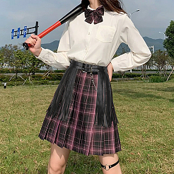 Imitation Leather Fringe Skirt Waist Belts&nbsp;AJEW-WH20020-266A
