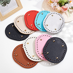 9Pcs 9 Colors Oval PU Leather Purse Bottoms&nbsp;FIND-ME0003-62