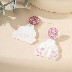 Easter Acrylic Dangle Stud Earrings&nbsp;FS-WG7CF33-01