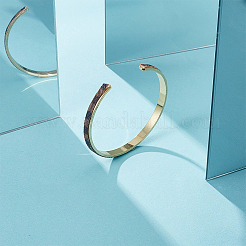 2Pcs Brass Grooved Open Cuff Bangles Set for Women&nbsp;BJEW-UN0001-31