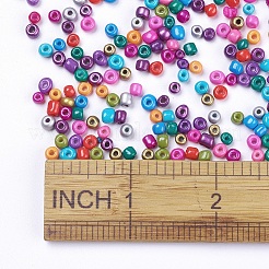 6/0 Baking Paint Glass Seed Beads&nbsp;SEED-S003-KM