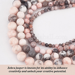 Natural Pink Zebra Jasper Beads&nbsp;G-OC0001-22M