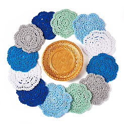 12Pcs 6 Colors Handmade Polyester Cotton Table Mats&nbsp;AJEW-MB0001-08
