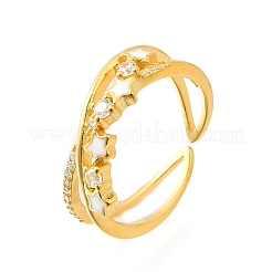 Star 925 Sterling Silver Cubic Zirconia Rings for Women&nbsp;RJEW-S631-01G