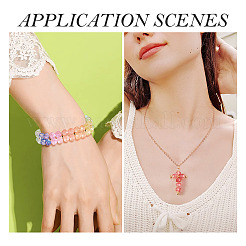 250Pcs 10 Colors Transparent Glass Beads&nbsp;GLAA-TA0002-86