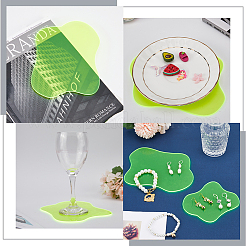 2Pcs 2 Style Acrylic Cup Mats&nbsp;AJEW-GF0008-18
