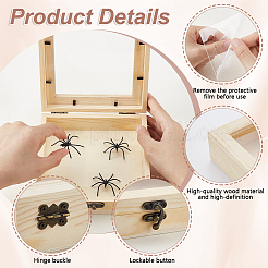 Wood Storage Display Cases&nbsp;CON-WH0001-64