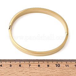 304 Stainless Steel Rhinestone Hinged Bangles for Women&nbsp;BJEW-B168-16G