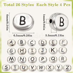 96Pcs 24 Styles Tibetan Style Alloy Beads&nbsp;FIND-SC0009-53