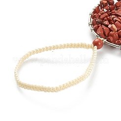 Natural Red Jasper Car Hanging Decorations&nbsp;HJEW-L026-02P