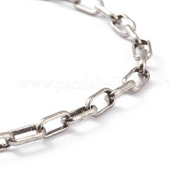 Brass Paperclip Chain Bracelets&nbsp;BJEW-H537-06AS