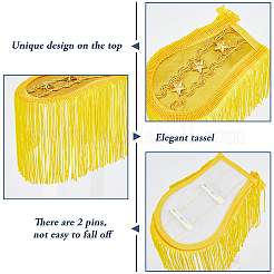 1 Pair Detachable Cloth Tassel Epaulettes&nbsp;AJEW-FH0006-44B