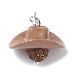 Opaque Acrylic Beads and Polymer Clay Rhinestone Beads Pendants&nbsp;PALLOY-JF04610