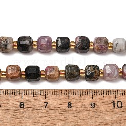 Natural Multicolor Tourmaline Beads Strands&nbsp;GG-CBAC972-A03-01