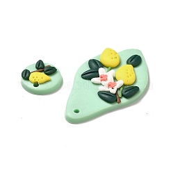 Handmade Polymer Clay Pendants Sets&nbsp;CLAY-B003-13