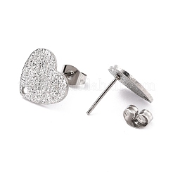 Non-Tarnish 304 Stainless Steel Stud Earring Findings&nbsp;LS-STAS-I183-02B-P