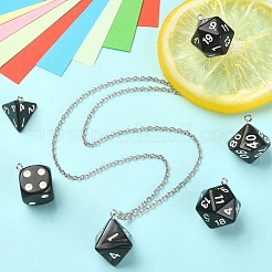 20Pcs 5 Styles Opaque Resin Pendants&nbsp;RESI-CJ0002-64