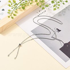 Tarnish Resistant 304 Stainless Steel Slider Necklace Making&nbsp;AJEW-JB00776-01