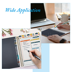 48Pcs 8 Colors PP Plastic Binder Dividers&nbsp;DIY-FH0010-99