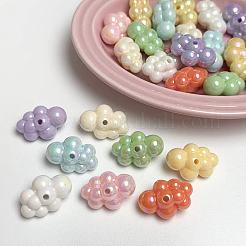 30Pcs Opaque Acrylic Beads&nbsp;OACR-FP0001-11