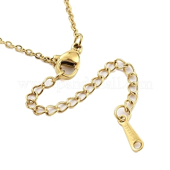 304 Stainless Steel Pendant Nacklaces For Women&nbsp;LS-STAS-S124-01G-03