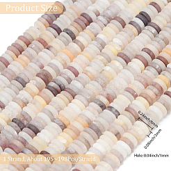 1 Strand Frosted Natural Quartz Beads Strands&nbsp;G-PA0001-61
